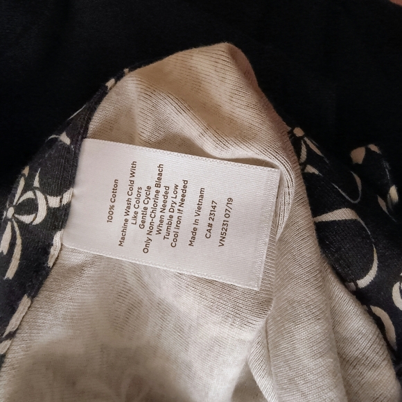 Talbots Black and White Pajama Set Size M - Picture 11 of 11